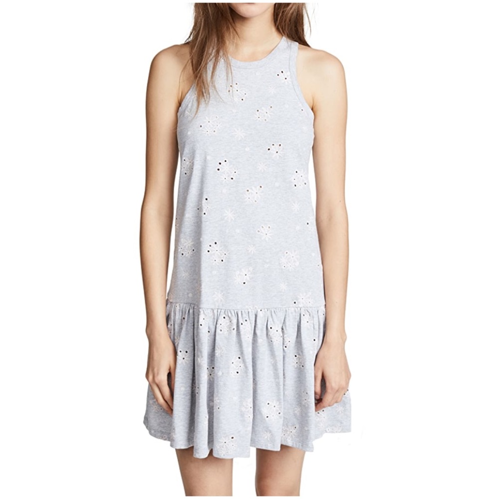 Rebecca Taylor Embroidered Jersey Dress